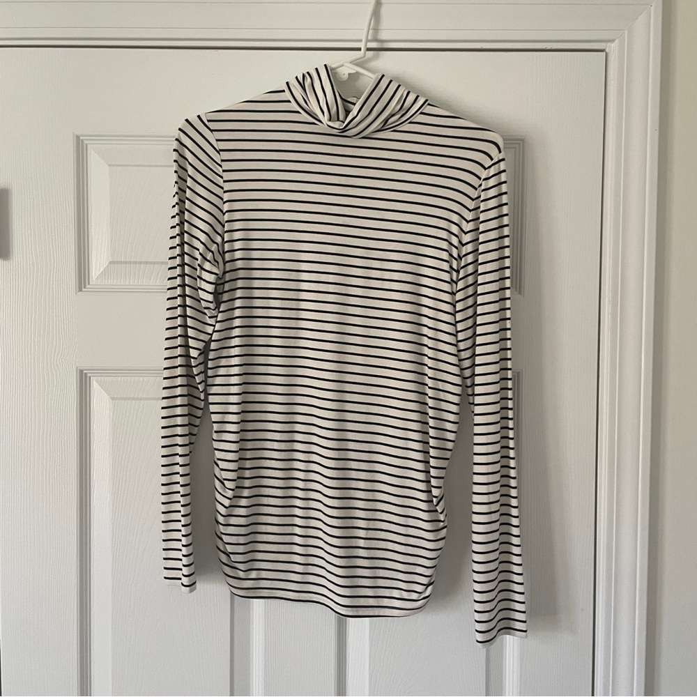 isabel by Ingrid + Isabel Maternity Striped Turtleneck